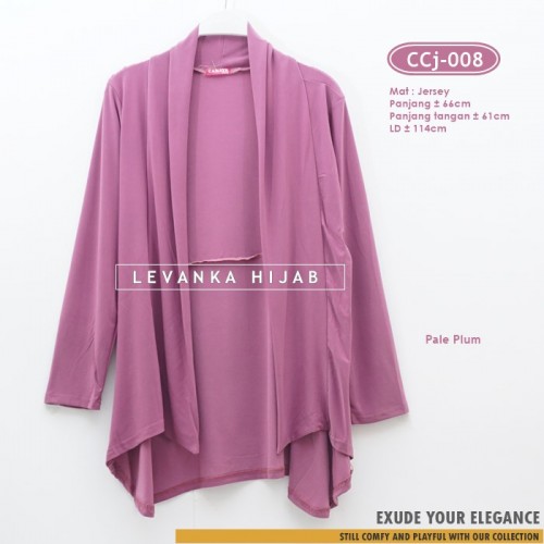 CCj-008 Cardigan jersey Lengan panjang